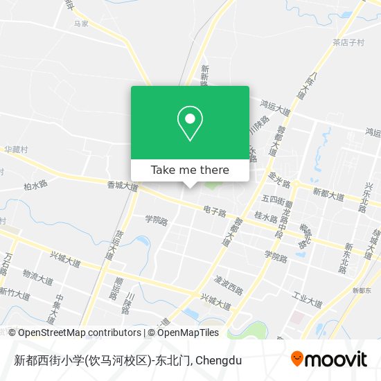 新都西街小学(饮马河校区)-东北门 map
