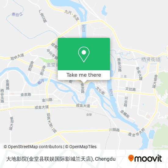 大地影院(金堂县联娱国际影城兰天店) map