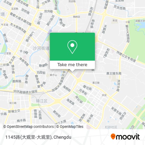 1145路(大观里-大观里) map