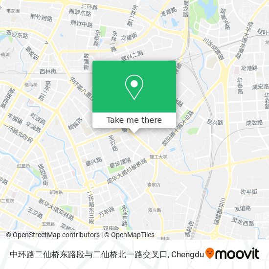 中环路二仙桥东路段与二仙桥北一路交叉口 map