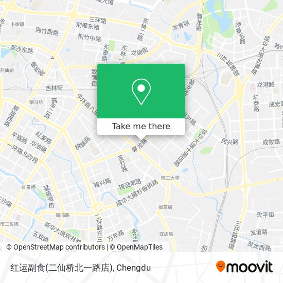 红运副食(二仙桥北一路店) map