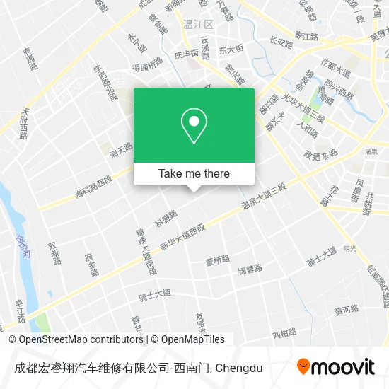成都宏睿翔汽车维修有限公司-西南门 map