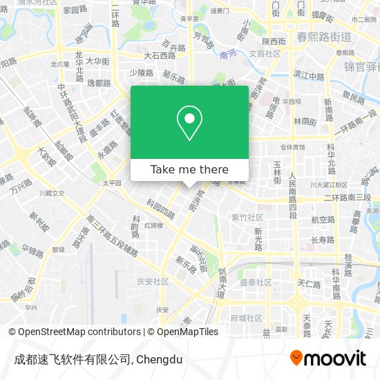 成都速飞软件有限公司 map