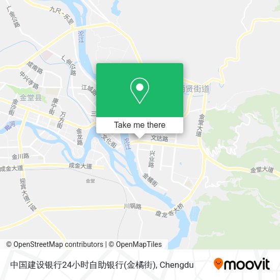 中国建设银行24小时自助银行(金橘街) map