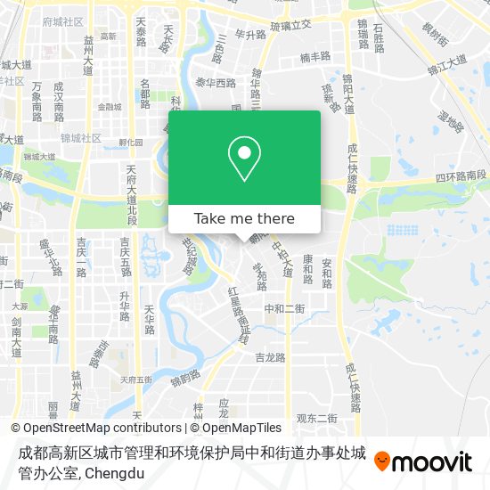 成都高新区城市管理和环境保护局中和街道办事处城管办公室 map