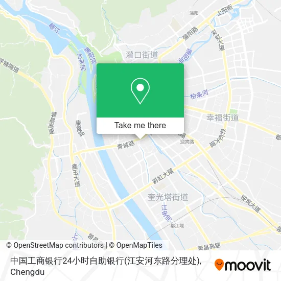 中国工商银行24小时自助银行(江安河东路分理处) map