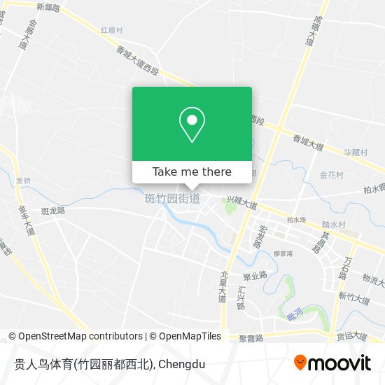 贵人鸟体育(竹园丽都西北) map