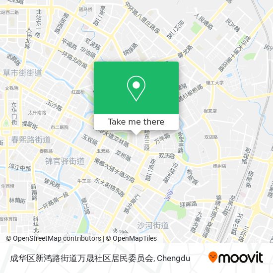 成华区新鸿路街道万晟社区居民委员会 map