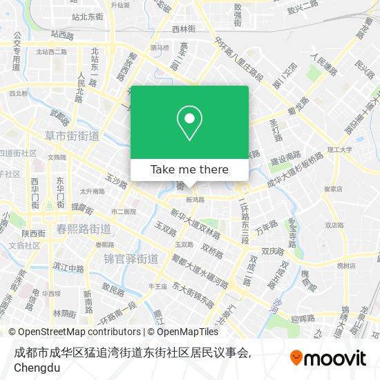 成都市成华区猛追湾街道东街社区居民议事会 map