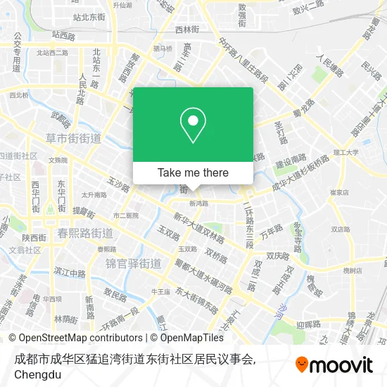 成都市成华区猛追湾街道东街社区居民议事会 map