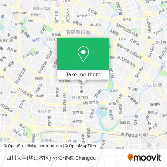 四川大学(望江校区)-分众传媒 map