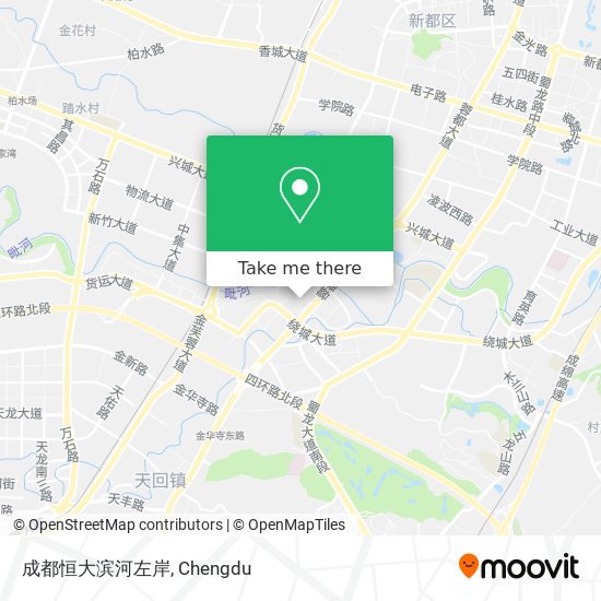 成都恒大滨河左岸 map
