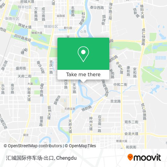 汇城国际停车场-出口 map