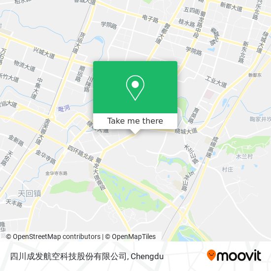四川成发航空科技股份有限公司 map