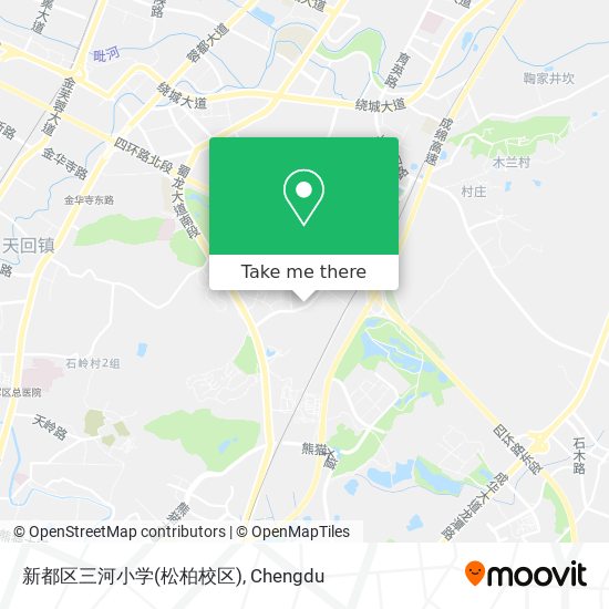 新都区三河小学(松柏校区) map