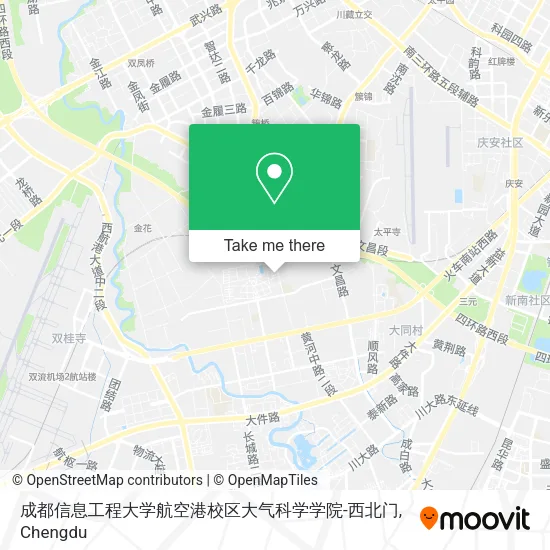 成都信息工程大学航空港校区大气科学学院-西北门 map