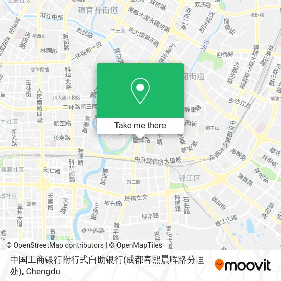 中国工商银行附行式自助银行(成都春熙晨晖路分理处) map