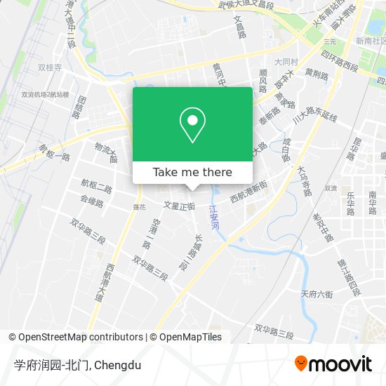 学府润园-北门 map