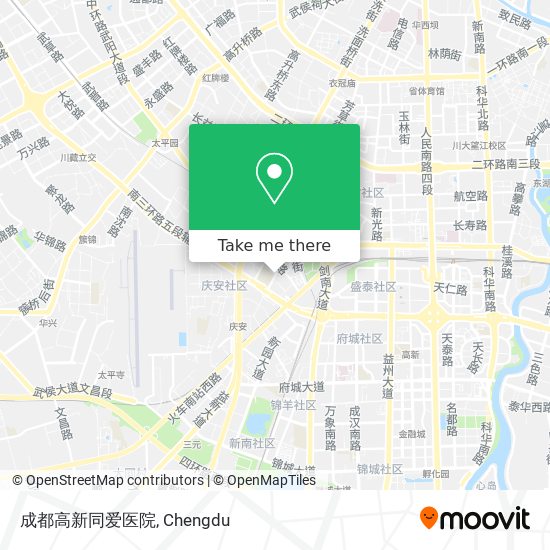 成都高新同爱医院 map
