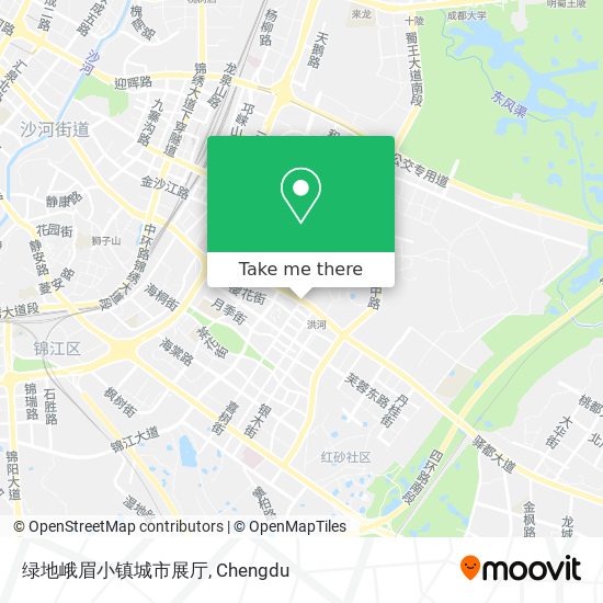 绿地峨眉小镇城市展厅 map