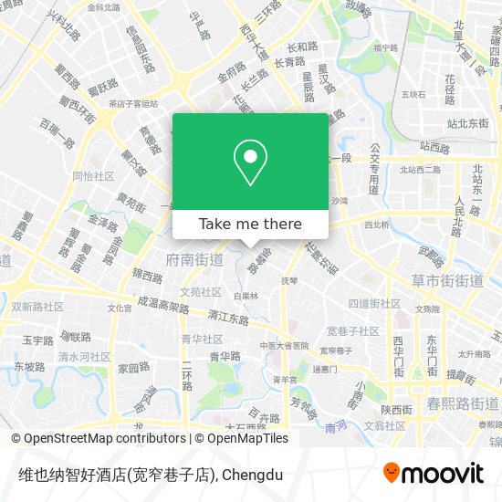 维也纳智好酒店(宽窄巷子店) map
