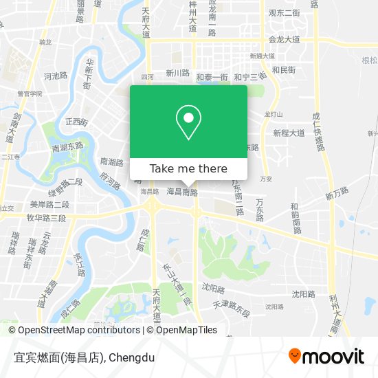 宜宾燃面(海昌店) map