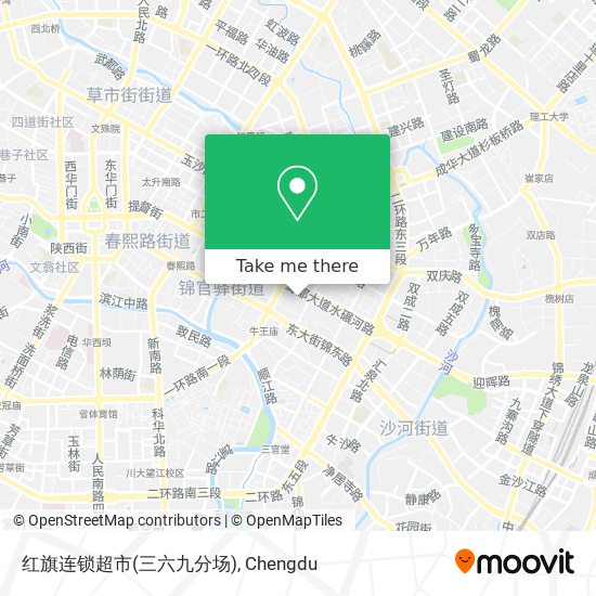 红旗连锁超市(三六九分场) map