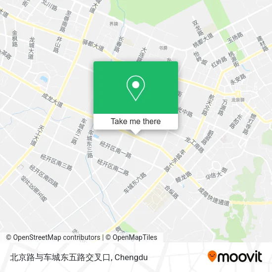 北京路与车城东五路交叉口 map