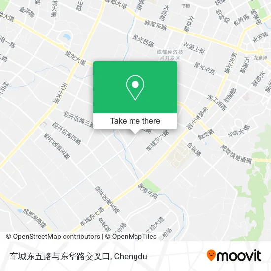 车城东五路与东华路交叉口 map