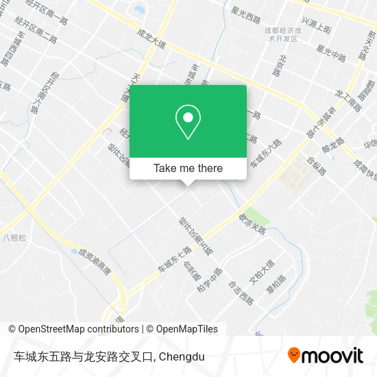 车城东五路与龙安路交叉口 map
