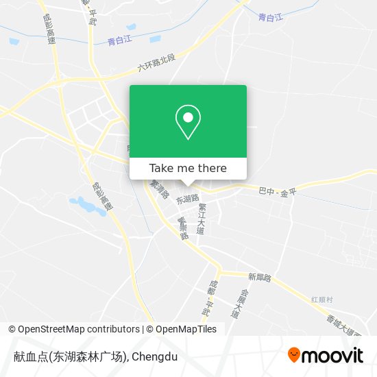 献血点(东湖森林广场) map