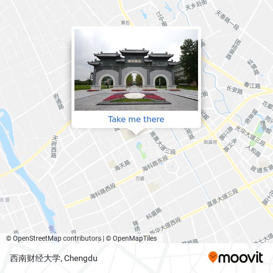 西南财经大学 map