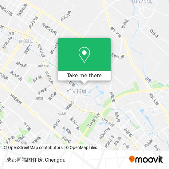 成都同福阁住房 map