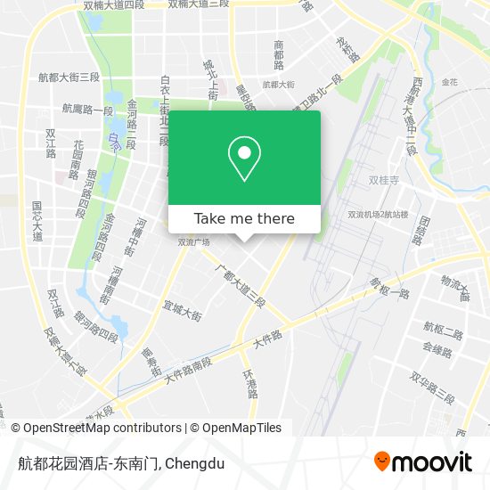 航都花园酒店-东南门 map