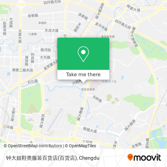 钟大姐鞋类服装百货店 map