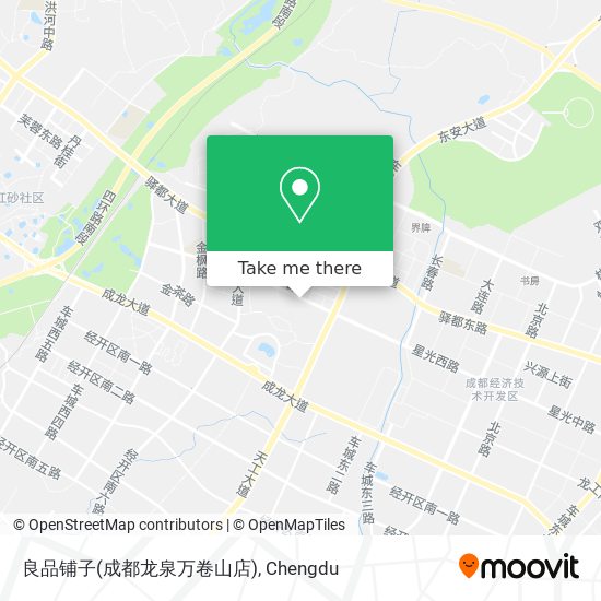 良品铺子(成都龙泉万卷山店) map