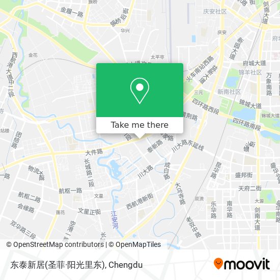东泰新居(圣菲·阳光里东) map