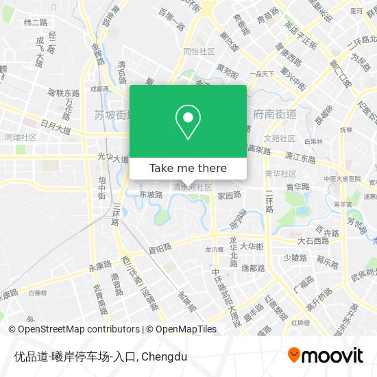 优品道·曦岸停车场-入口 map
