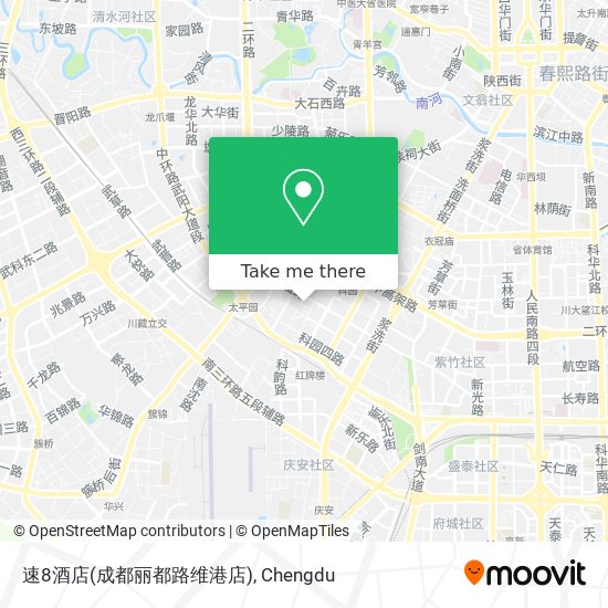 速8酒店(成都丽都路维港店) map