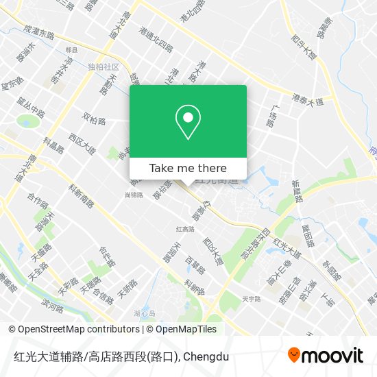 红光大道辅路/高店路西段(路口) map