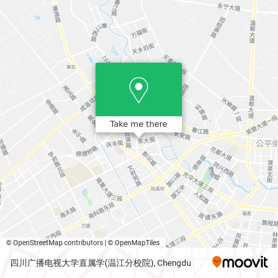 四川广播电视大学直属学(温江分校院) map