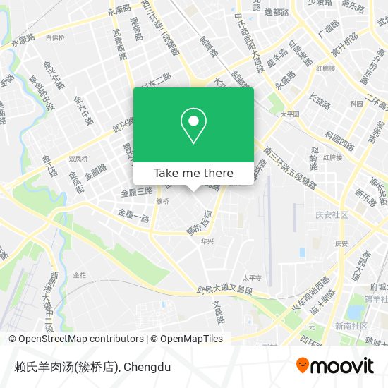 赖氏羊肉汤(簇桥店) map