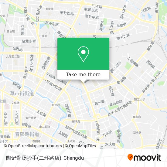 陶记骨汤抄手(二环路店) map