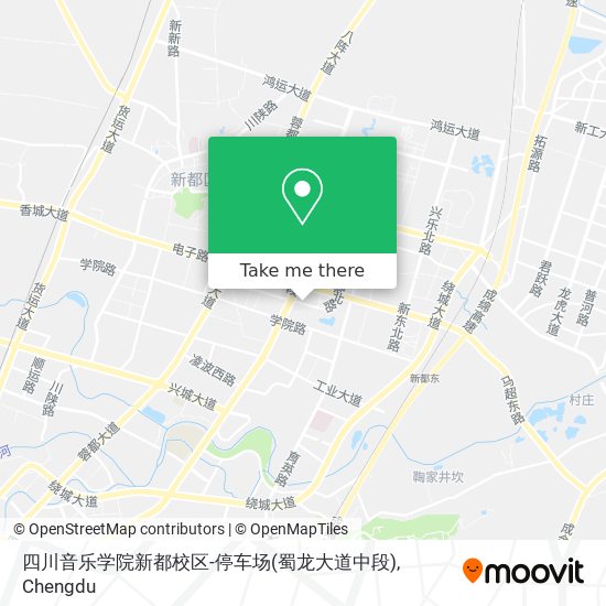 四川音乐学院新都校区-停车场(蜀龙大道中段) map