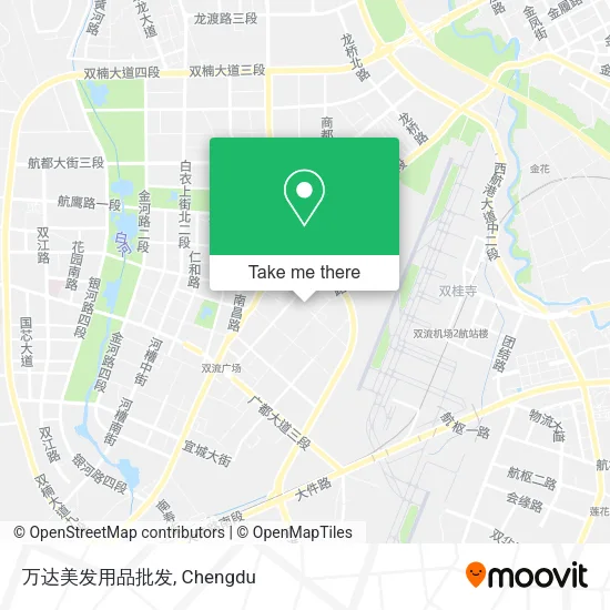 万达美发用品批发 map