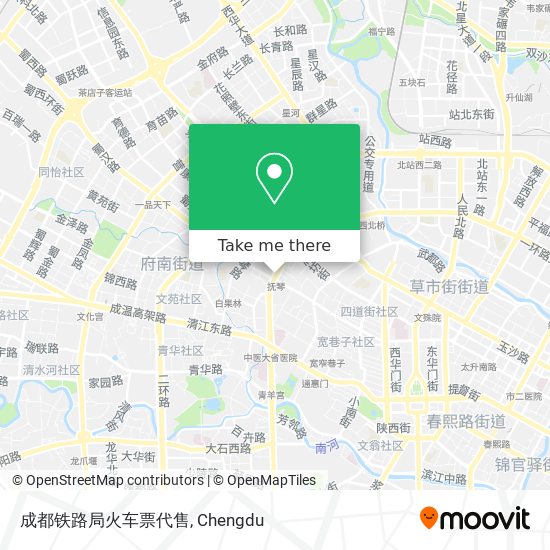 成都铁路局火车票代售 map