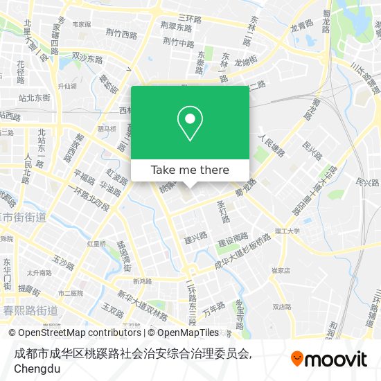 成都市成华区桃蹊路社会治安综合治理委员会 map