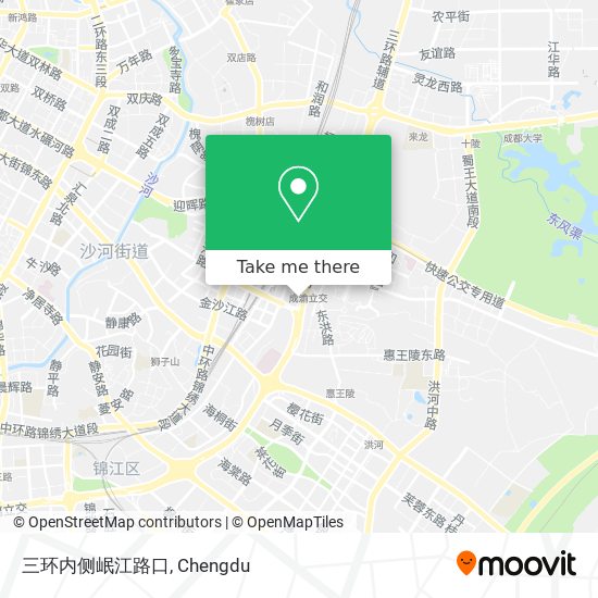 三环内侧岷江路口 map