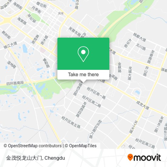 金茂悦龙山大门 map