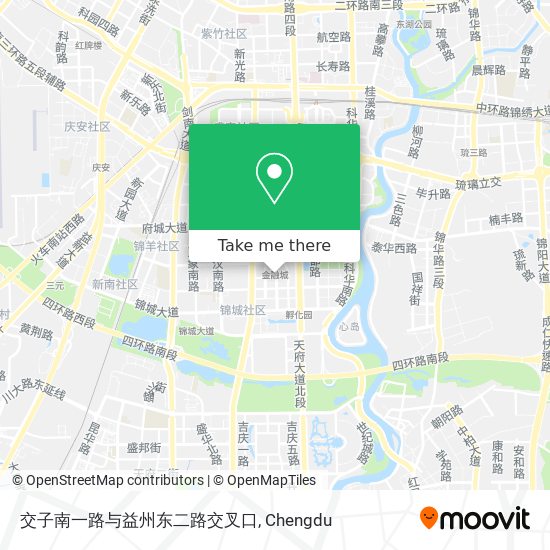 交子南一路与益州东二路交叉口 map